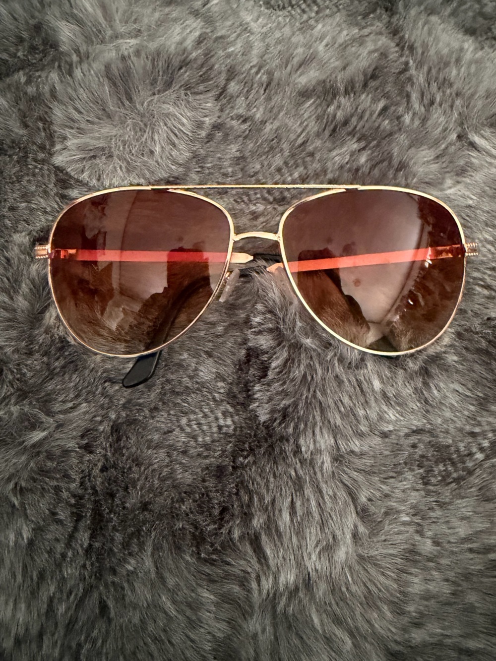 4/$20 💫 Aviator Sunglasses Gold Tone Metal Frame Brown Gradient Lenses